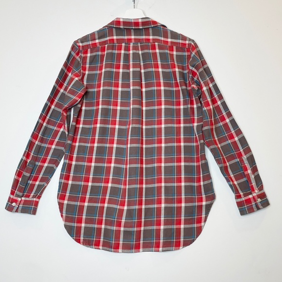Denim and Supply Ralph Lauren - red/grey/blue button down flannel shirt, size M - Picture 5 of 13